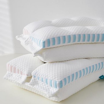 7A雙層枕頭枕芯O型護頸椎三合一助睡眠家用一對裝成人睡覺