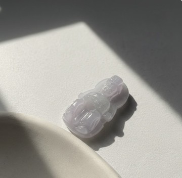 【天上聖母】紫羅蘭翡翠媽祖娘娘 | 天然緬甸玉翡翠A貨 | 送禮