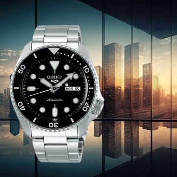 SEIKO_精工 SEIKO 5 Sports 運動機械錶 SRPJ45K1 (4R36-07G0Q) 淺藍半透明 星期日期