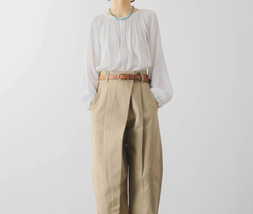 【波西米亞】法式復古 鄉村風縐布白色小衫