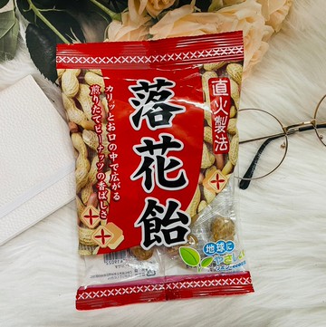 日本 Ribon 立夢 直火製法 落花飴 115g 落花糖 花生造型糖｜全店$199免運