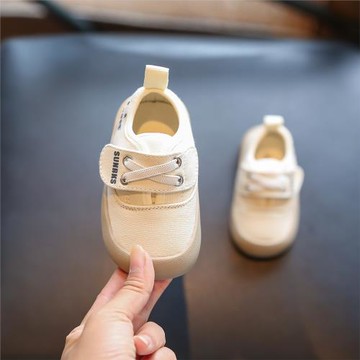 嬰兒學步鞋軟底春季寶寶帆布鞋透氣小童鞋女一歲男童鞋子嬰幼兒鞋