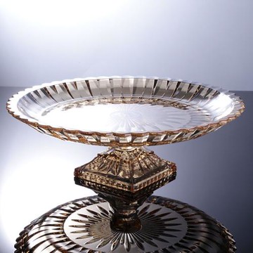 ktv酒店專用供盤水果盤時尚歐式大號水晶玻璃放切好的展示果盤