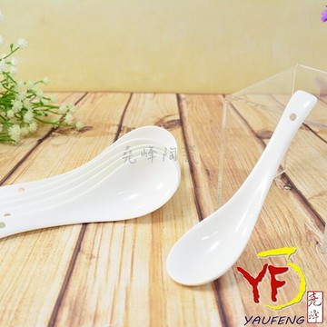 ★堯峰陶瓷★餐具系列 骨瓷 銀絲麥穗 如意匙 湯匙 (可微波)+