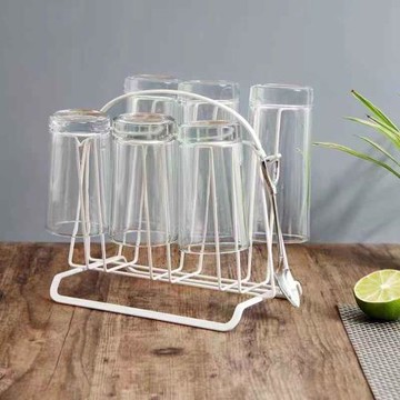 高顏值杯架高級感輕奢茶道亞克力桌面餐邊柜雙層杯子收納置物架子