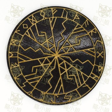 貓小姐原創原木Rune如尼盧恩符文祭壇儀式盤操作臺現貨