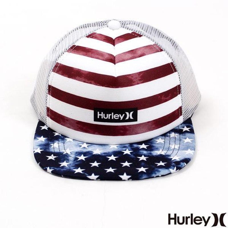 HURLEY ハーレー キャップ メンズ 深め 星条旗 ブランド 帽子 メッシュ