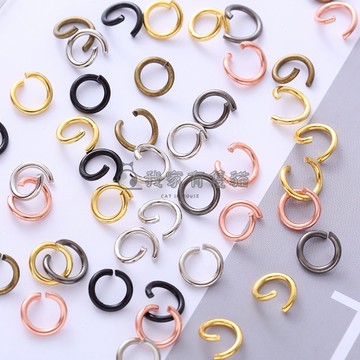 【我家有隻貓】🚀隔日配達🚀開口圈 現貨台灣出貨 C圈 閉口圈 鎖圈 金屬 鑰匙圈 鐵圈 手作吊飾材料 吊飾 配件 飾品