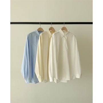 現 韓國東大門2025春季新款ounce女時尚休閑百搭翻領長袖襯衫