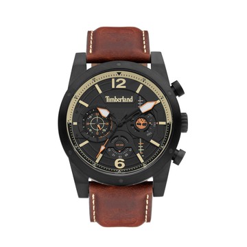 送禮首選★Timberland 美式潮流三眼皮帶腕錶46mm(TDWGF2100001)  附提袋【全館滿額折價★APP下單點數4倍送】線上購買享_實體門市同步服務