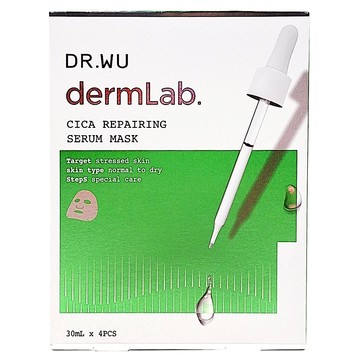 DR.WU 達爾膚 台灣公司貨 積雪草舒敏精華面膜  4片  1盒