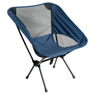 FOSO 戶外輕便折疊月亮椅 輕量款 輕量化設計方便攜帶 舒適造型  藏青  1個