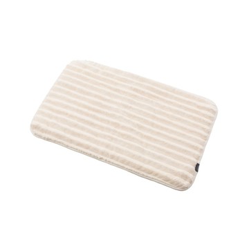 【CB JAPAN】carari poco條紋系列 超細纖維浴室踏墊 M(60x40cm)