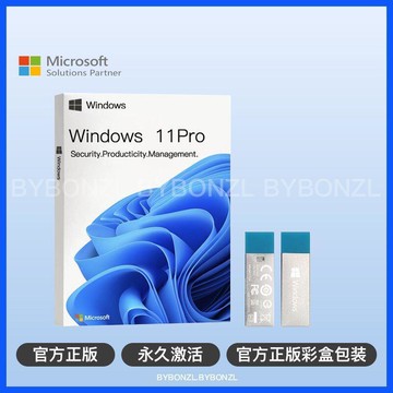 新品上市官方正版win10/windows11專業版64位電腦重裝系統U盤純凈一鍵安裝