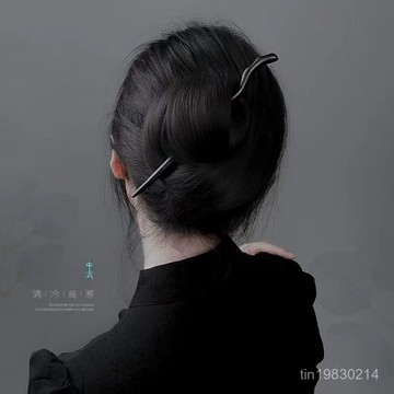 🔥限時下殺🔥髮簪新中式清冷小衆頭釵木質盤髮古風日常簪子氣質手工簪髮飾頭飾