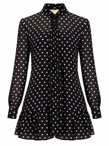 michael by michael kors polka dot mini dress