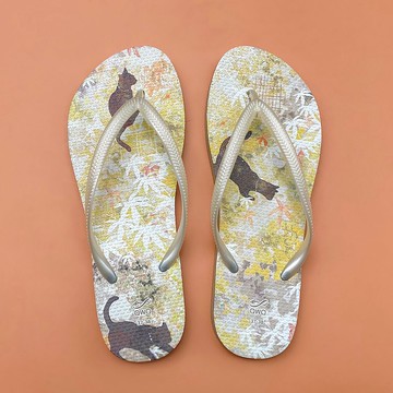 女款防滑防水夾腳拖鞋 露台上的波麗 -平等院-