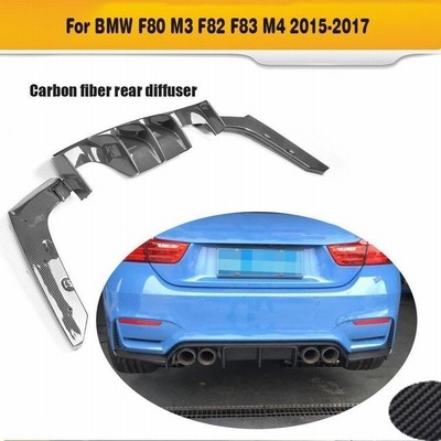 日本販売好調 カーボン製 BMW F80 F82 M3 M4リアバンパー スプリッター