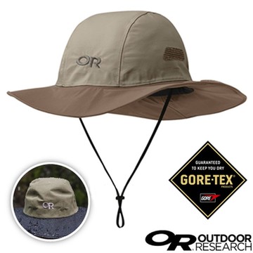 Outdoor Research Seattle Sombrero 熱賣款 GORE-TEX防風防水遮陽圓盤帽(可變造型).大盤帽.牛仔帽_卡其