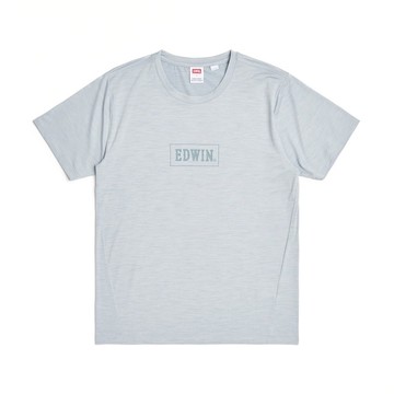 EDWIN 男裝 COOL FLEX 涼感BOX印花短袖T恤 (淡藍色) #上衣