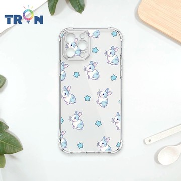 TRON IPhone 12 PRO 手繪小兔子透明殼 四角防摔 軟殼 手機殼