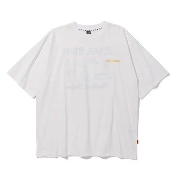 日本限定 POLER  PRM TOURIST TRAP EMB TEE 刺繡短袖T恤 / 白