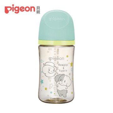 【Pigeon貝親】第三代母乳實感PPSU奶瓶240ml皮皮狗