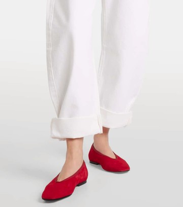 Frame Bubble high-rise barrel-leg jeans