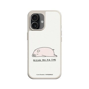 iPhone 17 SolidX 貝殼灰 - ilovedoodle (Lim Heng Swee) - Missing You Pig Time 豬