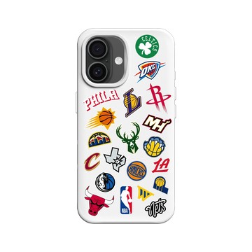 iPhone 16 SolidX 白 - NBA - Mix Logos