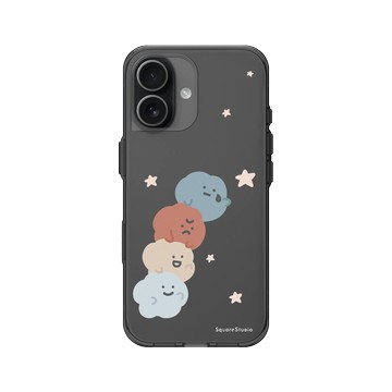 iPhone 17 Clear (相機按鈕) 酷墨灰 - Square Studio 方坊 - 摘星星