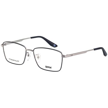 BMW 純鈦 光學眼鏡(黑配銀色)BW5091H