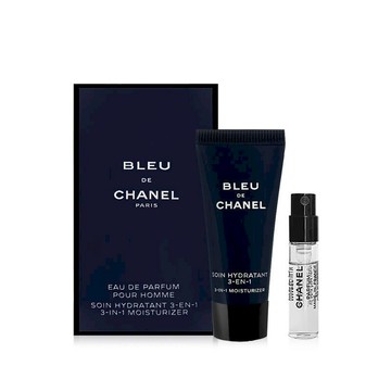 CHANEL CHANEL 香奈兒 藍色男性香氛鬍後旅行組