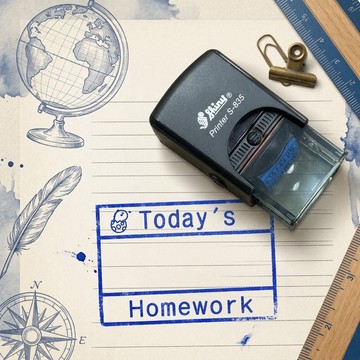 新力牌 S-835 客製化回墨章 2*3回墨章 日期迴墨章