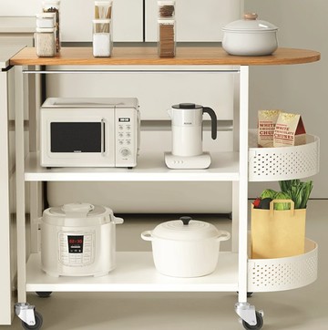 日系廚房浴室收納架 收納置物架 油鹽醬醋收納架 不銹鋼管 儲物籃 自帶網籃 水果籃 帶滑輪 可移動