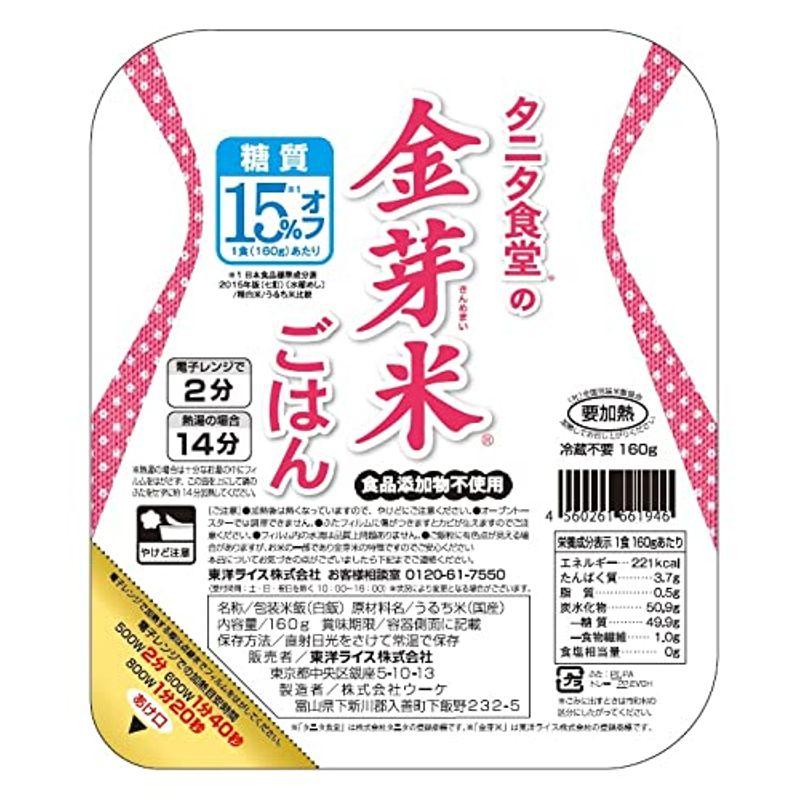 パックごはん「タニタ食堂の金芽米ごはん」160ｇ 24食セット3食セット×8