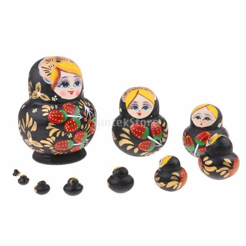 高品質 マトリョーシカ ロシア人形 伝統 木製 人形 かわいい