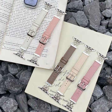 夏季高級真皮錶帶 Apple watch錶帶 iwatch10代 全系列通用錶帶