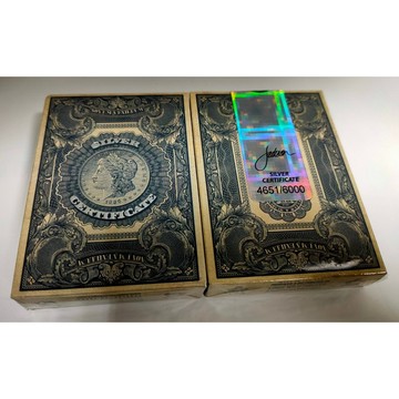 【USPCC 撲克】unbranded SILVER CERTIFICATE S2 美鈔撲克-S1032273405