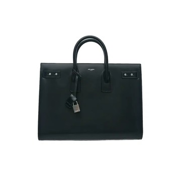 SAINT LAURENT 631526 SAC DE JOUR SLIM 皮革托特包風琴包公事包 / 大號 / 附背帶