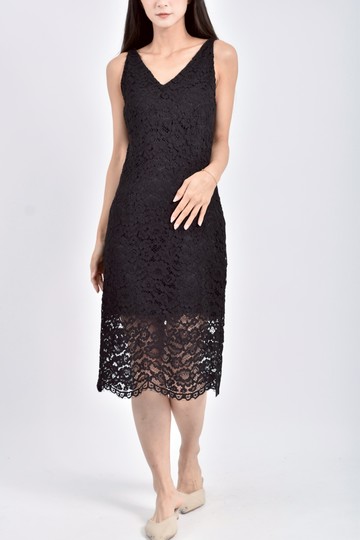 (S) iroo質感無袖黑色洋裝