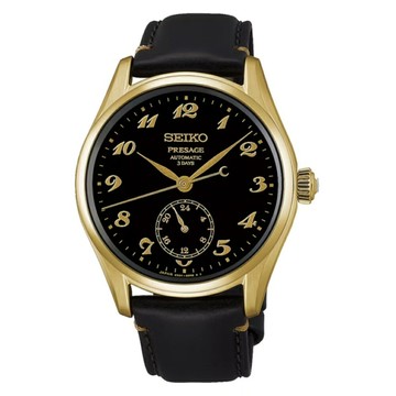 seiko SK037 精工錶 Presage 6R5H-00G0C(HCC006J1) 琺瑯工藝機械錶 金黑 39.6mm｜樂天領券現折★全館特惠中★指定刷卡回饋10%