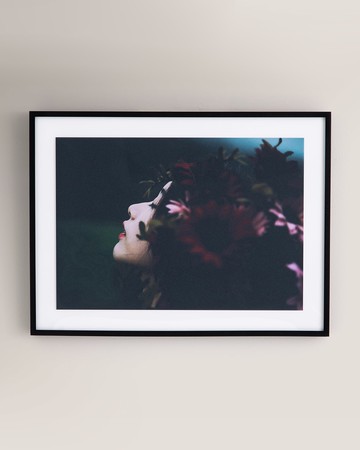 "Flower Girl" Photography Print on Canvas Framed Art