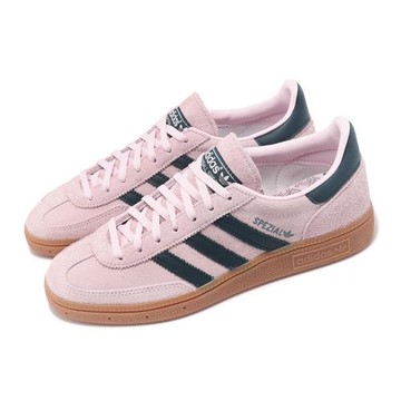 adidas 休閒鞋 Handball Spezial W 女鞋 粉 藍 皮革 麂皮 復古 膠底 愛迪達 IF6561