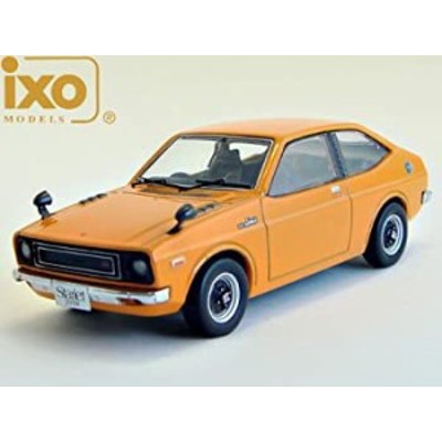 【中古品】イクソ 1/43 トヨタ スターレット 1200SR 1973 オレンジ 