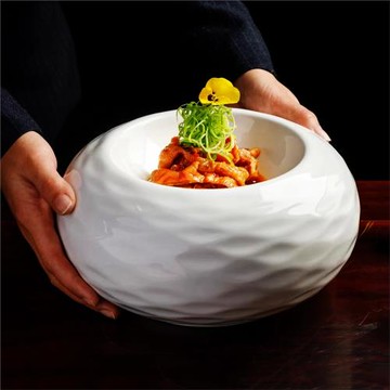 酒店陶瓷特色創意餐具飯店商用意境菜盤冷菜擺盤涼菜盤融合菜湯盤