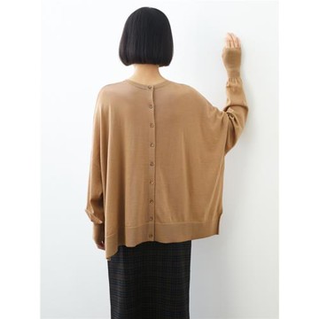 兩色 薄羊毛正反兩穿寬松上衣 小魚秋季新款大碼慵懶百搭復古罩衫