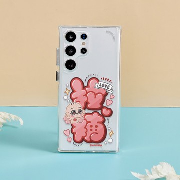 阿啾小劇場超大文字防摔透明SAMSUNG手機殼