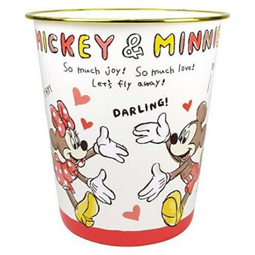【震撼精品百貨】米奇/米妮 Micky Mouse 迪士尼 DISNEY 米奇 MICKEY &米妮 MINNIE 塑膠垃圾桶 震撼日式精品百貨