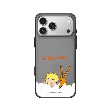 iPhone 17 Pro Max Clear (相機按鈕) 酷墨灰 - Le Petit Prince 小王子 - 小王子與狐狸 - 偷偷窺視